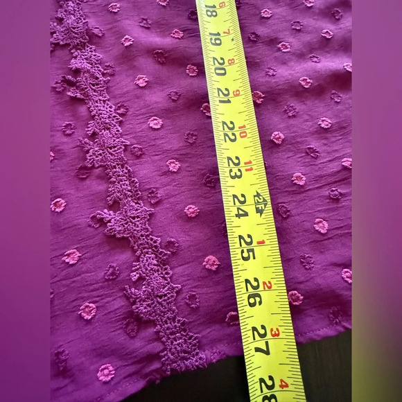 Bloomchic Peasant Blouse - Fuchsia Dot Design Size 14/16 - Picture 2 of 12